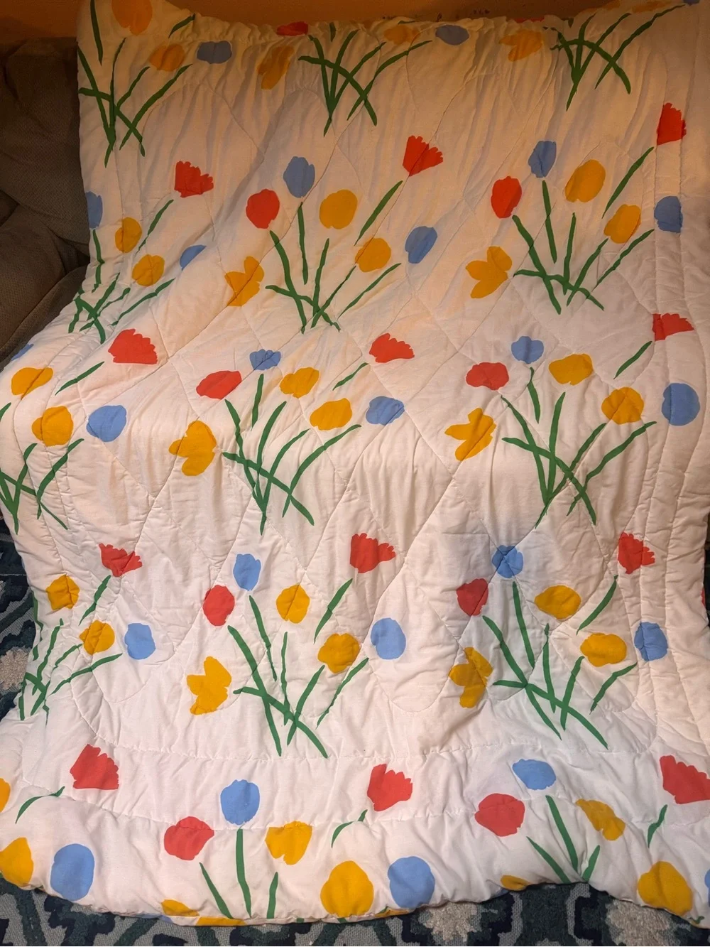 Seven flowers  1970s Marimekko by Dan River